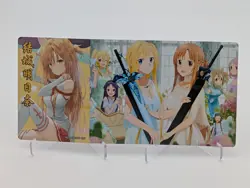 Asuna Yuuki, Sword Art Online RARE Tri-Fold Waifu Card Goddess Story Doujin - Image 3