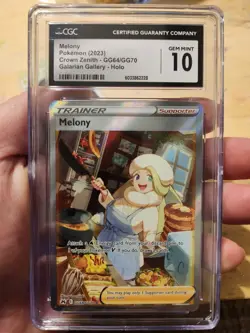 Melony GG64/GG70 SWSH Crown Zenith Holo Alt Full Art Pokemon Card CGC 10! - Image 1
