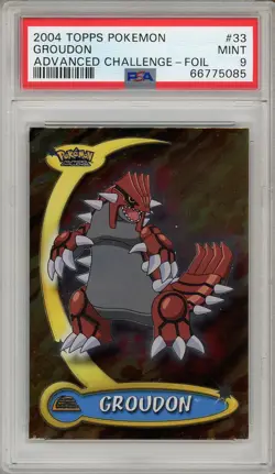 Pokemon Card Groudon No. 33 Topps Advanced Foil 2003 PSA 9 MINT - Image 1
