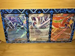 Pokemon TCG 2024 Suicune EX Lugia EX Ho-Oh EX Holo 3 Card Lot - Image 1
