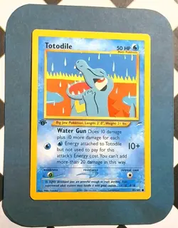 Pokemon Card - Totodile Neo Destiny 85/105 Common 1st Edition - Image 1