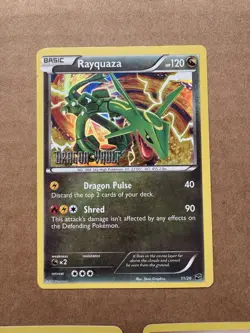 Pokemon Stamped Holo Rayquaza, Starmie, Lickitung, Numel & Kabutops Card Lot - Image 4