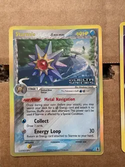 Pokemon Stamped Holo Rayquaza, Starmie, Lickitung, Numel & Kabutops Card Lot - Image 5