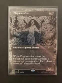MTG Plaguecrafter Borderless Foil Etched Secret Lair Drop Card NM - Image 1