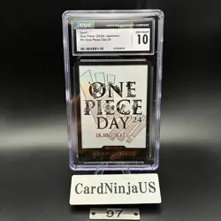 CGC GEM MINT 10 DON !! White Background Premium Card Collection ONE PIECE DAY 24 - Image 1