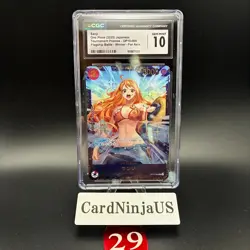 CGC GEM MINT 10 Sanji SR OP10-005 Flagship Battle Promo ONE PIECE Card Japanese - Image 1