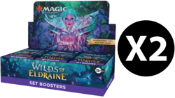 MTG Lot of 2 Wilds of Eldraine Set Booster Box WOE NEW Seal Magic the Gathering - Image 1