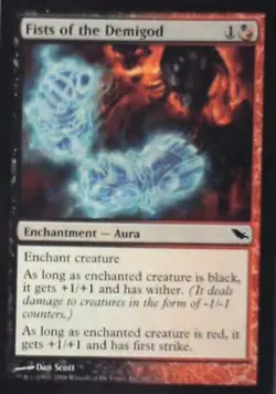 Fists of the Demigod - Shadowmoor: #187, Magic: The Gathering Nm C281 - Image 1