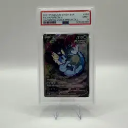 PSA 9 2021 Pokemon Vaporeon V SWSH181 Vaporeon VMax Premium Collection TCG Card - Image 1