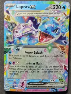 Lapras ex 032/142 Double Rare Stellar Crown Pokemon TCG - Image 1