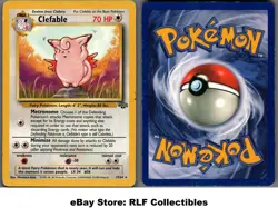 1999 Pokemon, Jungle, #17/64 Clefable, Rare (b) - Image 1