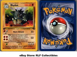 1999 Pokemon, Jungle, #45/64 Rhydon, 1st Edition, Uncommon - Image 1