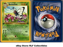 1999 Pokemon, Jungle, #33/64 Butterfree, 1st Edition, Uncommon (b) - Image 1