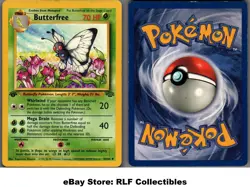 1999 Pokemon, Jungle, #33/64 Butterfree, 1st Edition, Uncommon (c) - Image 1