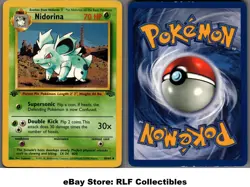 1999 Pokemon, Jungle, #40/64 Nidorina, 1st Edition, Uncommon (b) - Image 1