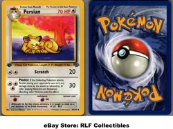 1999 Pokemon, Jungle, #42/64 Persian, 1st Edition, Uncommon - Image 1