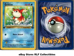 1999 Pokemon, Jungle, #53/64 Goldeen, 1st Edition, Common (b) - Image 1