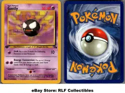 1999 Pokemon, Fossil, #33/62 Gastly, 1st Edition, Uncommon - Image 1