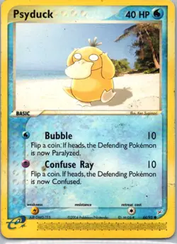Pokemon TCG Psyduck 44/95 Team Magma vs Team Aqua HP - Image 1