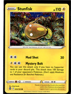 Stunfisk - 055/195 - Pokemon Silver Tempest - Image 1