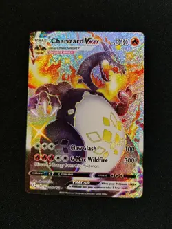 Pokemon Charizard VMAX SV107/SV122 Shining Fates Shiny Holo Rare Full Art Engli… - Image 3