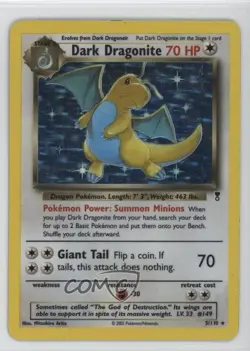 Dark Dragonite Holo Pokemon Legendary Collection #5 2002 - Image 1