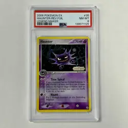 2008 Pokemon EX Legend Maker Haunter Reverse Holo Foil #35/92 Stamp PSA 8 NM-MT - Image 1