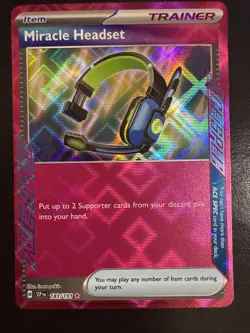 Pokemon Miracle Headset 183/191 Surging Sparks Ace Spec Holo - Image 2