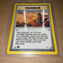 Pokemon Breeder Fields 62/64 Neo Revelation 1st Edition Regular - LP - Image 2