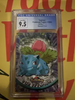 Pokemon Topps Ivysaur Series 1 (1999) #2 - CGC 9.5 Blue, Guaranteed CGC 10! - Image 1