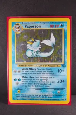 Vaporeon 12/64 Pokemon TCG Jungle Set Holo Rare - Image 3