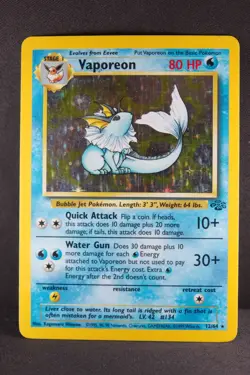 Vaporeon 12/64 Pokemon TCG Jungle Set Holo Rare - Image 4