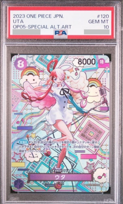PSA 10 Uta OP02-120 SP Alt Art Special Awakening of the New Era One Piece - Image 1