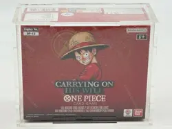 #4 One Piece EN OP-13 Carrying on His Will Booster Box Sealed w/ Acrylic Case - Image 1