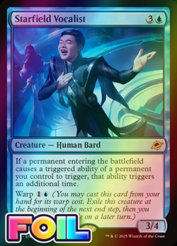 x1 Starfield Vocalist FOIL EOE Edge of Eternities MTG 78 M/NM 1x - Image 1