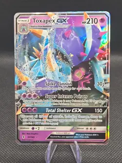 Pokemon TCG Toxapex GX #57 Gaurdians Rising NM Pokemon Card - Image 1