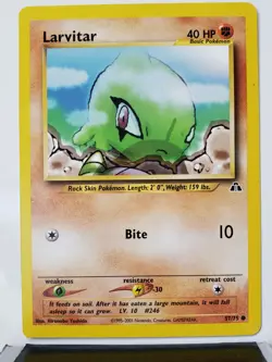 Larvitar 57/75 - NM - Neo Discovery Pokemon Card - $2 Combined Shipping - Image 1