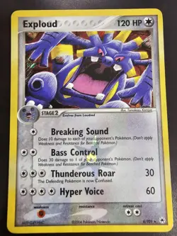 Exploud 6/101 Hidden Legends Reverse Holo Pokemon Card - Image 1