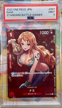 Reserved for red_blue22 PSA 9 One Piece Card Nami ST01-007 Winner Promo Japanese - Image 1