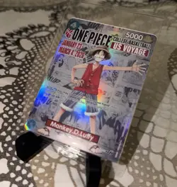 One Piece Monkey.D.Luffy College Basketball US Voyage Card SEALED St. John's - Image 3