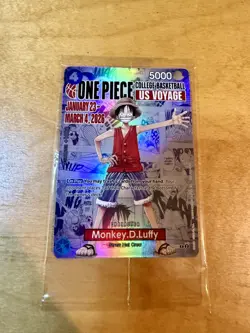 One Piece Monkey D Luffy US Voyage Card, College Basketball St. John's SEALED - Image 4