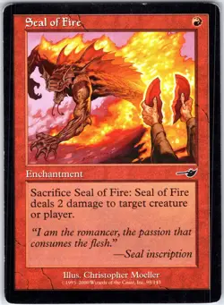 Seal of Fire 98 C Nemesis Magic the Gathering MTG LP - Image 1
