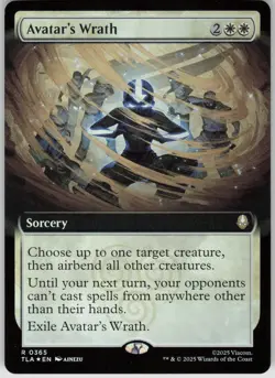 MTG Avatar's Wrath (Extended Art) Foil NM Avatar: The Last Airbender Magic 365 - Image 1