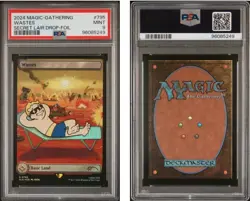 MTG PSA 9 Fallout Wastes Foil Promo#795 Secret Lair Vault Boy S.P.E.C.I.A.L. PIP - Image 1