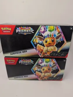 Two Pokemon Prismatic Evolution Surprise Box And Inserts Only No Cards - Image 1