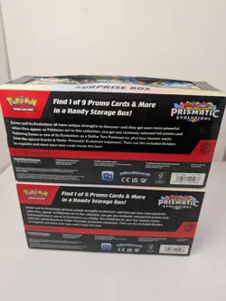 Two Pokemon Prismatic Evolution Surprise Box And Inserts Only No Cards - Image 2