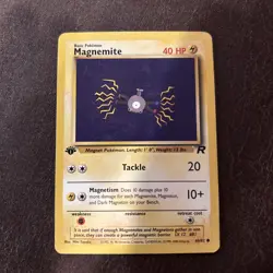 POKEMON TEAM ROCKET 1st EDITION #60 MAGNEMITE - Image 1