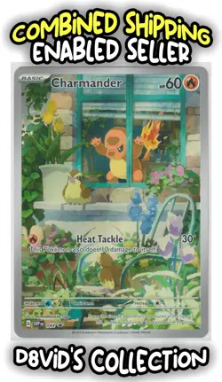 Charmander 44 Promo - Pokemon TCG Obsidian Flames SVP ETB Black Star Promo - NM - Image 1