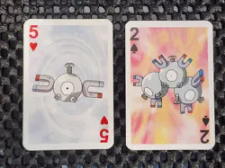 Magnemite And Magneton Pokemon 1999 Mini Deck Poker Playing Cards 2.5x1.75in Tcg - Image 1