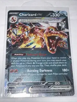 Pokemon TCG Charizard EX Obsidian Flames Holo Ultra Rare Card 054/091 - Image 1